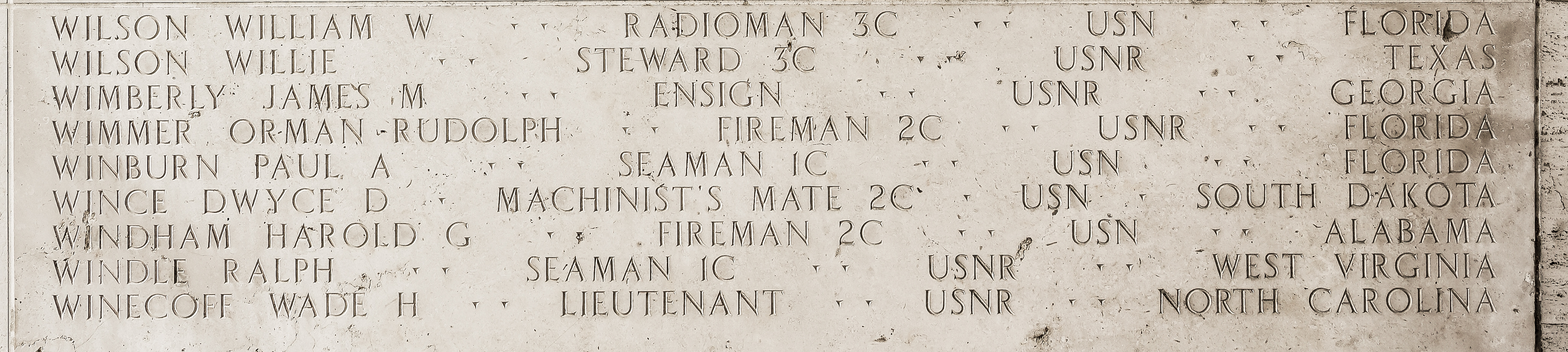 William W. Wilson, Radioman Third Class